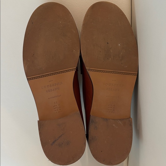 Sezane Chestnut Leather Flats - Picture 7 of 8